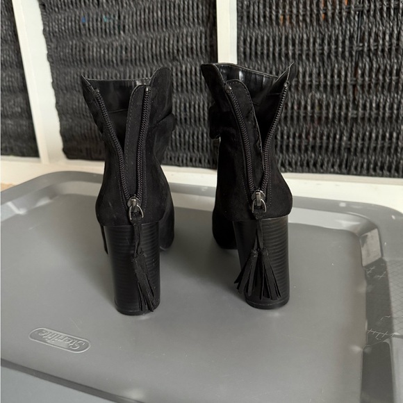 a.n.a Black Suede Ankle Booties - Picture 10 of 11